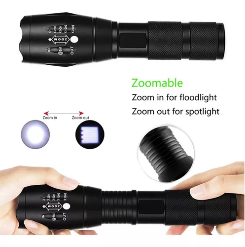 LINTERNA LED TACTICA CAMPING CREE T6 - Imagen 7