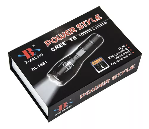 LINTERNA LED TACTICA CAMPING CREE T6 - Imagen 4