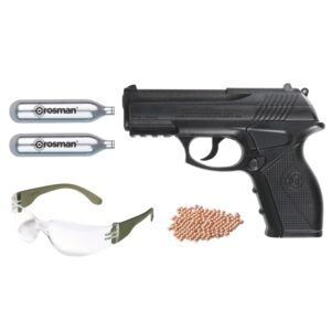 KIT CROSMAN PISTOLA AIRE COMPRIMIDO P10 CAL.4.5MM